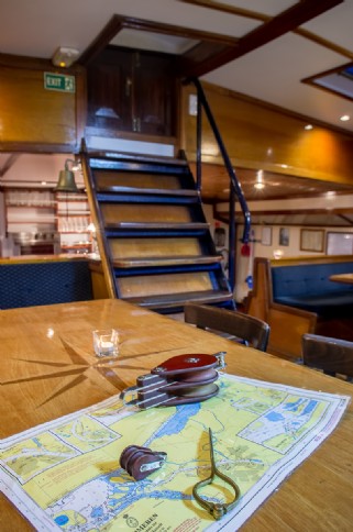 Zusammen mit den Skipper die Route planen